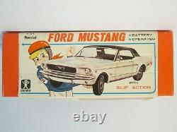 Very Rare New in Box Bandai Japan Battery Operated Ford Mustang Slip Action