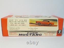 Very Rare New in Box Bandai Japan Battery Operated Ford Mustang Slip Action