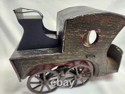 Very Rare VTG 1897 DP Clark Hill Climber Friction Open Touring Car Wood and Tin