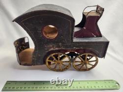 Very Rare VTG 1897 DP Clark Hill Climber Friction Open Touring Car Wood and Tin