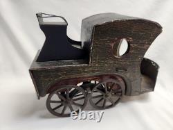 Very Rare VTG 1897 DP Clark Hill Climber Friction Open Touring Car Wood and Tin