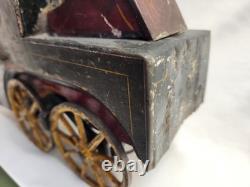 Very Rare VTG 1897 DP Clark Hill Climber Friction Open Touring Car Wood and Tin