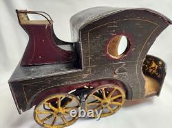 Very Rare VTG 1897 DP Clark Hill Climber Friction Open Touring Car Wood and Tin