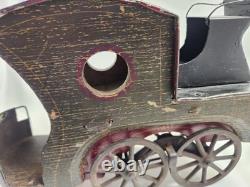 Very Rare VTG 1897 DP Clark Hill Climber Friction Open Touring Car Wood and Tin