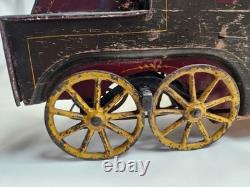 Very Rare VTG 1897 DP Clark Hill Climber Friction Open Touring Car Wood and Tin