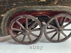 Very Rare VTG 1897 DP Clark Hill Climber Friction Open Touring Car Wood and Tin