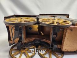 Very Rare VTG 1897 DP Clark Hill Climber Friction Open Touring Car Wood and Tin