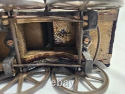 Very Rare VTG 1897 DP Clark Hill Climber Friction Open Touring Car Wood and Tin