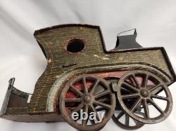 Very Rare VTG 1897 DP Clark Hill Climber Friction Open Touring Car Wood and Tin