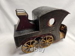 Very Rare VTG 1897 DP Clark Hill Climber Friction Open Touring Car Wood and Tin
