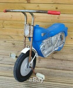 Very Rare Vintage Triang Pedal Car Motorcycle Toy Lines Bros