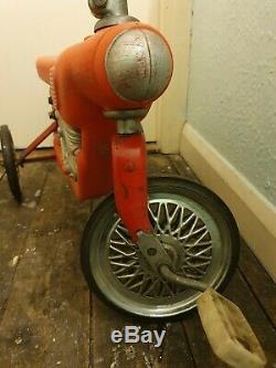 Very Rare Vintage Triang Pedal Car Motorcycle Toy Lines Bros