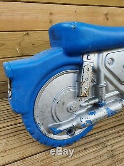 Very Rare Vintage Triang Pedal Car Motorcycle Toy Lines Bros