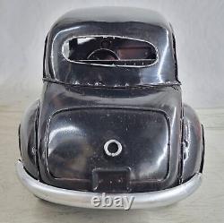 Vintage 1/12 Diecast Black and Silver Scale Model vintage Car Sculpture