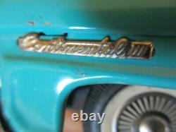 Vintage 11.5 Bandai Japan 1958 Lincoln Continental Mark 3 Tin Friction Toy Car