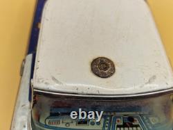 Vintage 11 Made in Japan Tin Highway Patrol Police Car Friction Toy 28cm IK-60