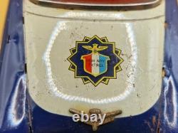 Vintage 11 Made in Japan Tin Highway Patrol Police Car Friction Toy 28cm IK-60