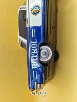Vintage 11 Made in Japan Tin Highway Patrol Police Car Friction Toy 28cm IK-60