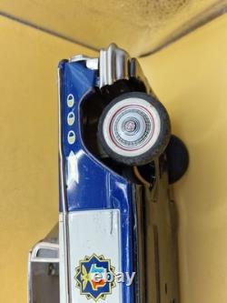 Vintage 11 Made in Japan Tin Highway Patrol Police Car Friction Toy 28cm IK-60