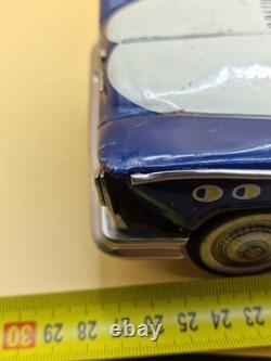 Vintage 11 Made in Japan Tin Highway Patrol Police Car Friction Toy 28cm IK-60