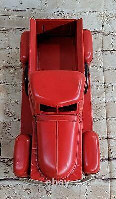 Vintage 12 Red Trucks Handmade Metal Old Car Model Red Pickup Truck Gift Deal