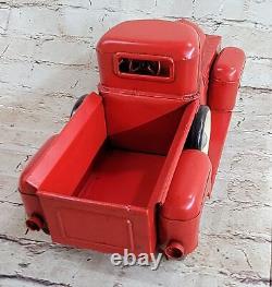 Vintage 12 Red Trucks Handmade Metal Old Car Model Red Pickup Truck Gift Deal