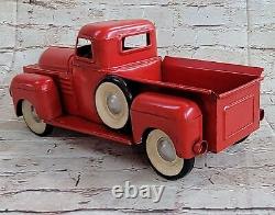 Vintage 12 Red Trucks Handmade Metal Old Car Model Red Pickup Truck Gift Deal