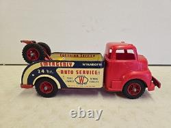 Vintage 15 Wyandotte Toys Emergency Auto Service Tow Truck