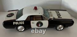 Vintage 16 Asakusa Mercury Cougar Highway Patrol Police Tin Car Toy Rare Japan