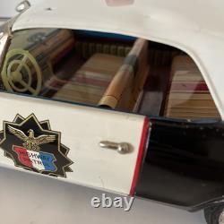 Vintage 16 Asakusa Mercury Cougar Highway Patrol Police Tin Car Toy Rare Japan