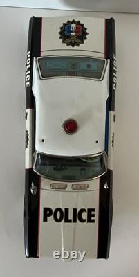 Vintage 16 Asakusa Mercury Cougar Highway Patrol Police Tin Car Toy Rare Japan