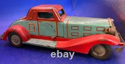 Vintage 16 Marx Toys Super Deluxe Coupe Car, Pressed Steel, Battery Operated