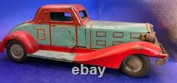Vintage 16 Marx Toys Super Deluxe Coupe Car, Pressed Steel, Battery Operated