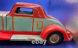 Vintage 16 Marx Toys Super Deluxe Coupe Car, Pressed Steel, Battery Operated