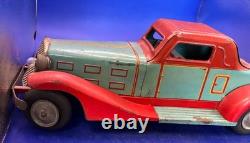 Vintage 16 Marx Toys Super Deluxe Coupe Car, Pressed Steel, Battery Operated