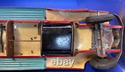 Vintage 16 Marx Toys Super Deluxe Coupe Car, Pressed Steel, Battery Operated