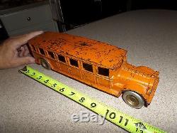 Vintage 1920's Arcade Cast Iron Toy Car Truck Touring BUS Fageol Safety Coach