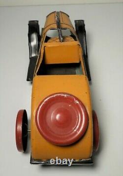 Vintage 1920's J Chein Tin Litho Roadster #221 Race Car Racer