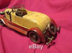 Vintage 1930 KILGORE Stutz Bearcat Roadster cast iron toy car convertible