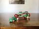 Vintage 1930's Arcade Cast Iron Car Carrier / Hauler Truck with 4 Cars