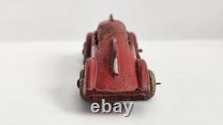 Vintage 1930's Hubley Futuristic Rocket Streamline Bus Red Vtg Rubber Wheels