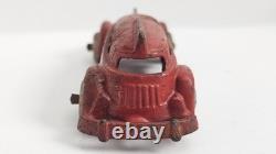 Vintage 1930's Hubley Futuristic Rocket Streamline Bus Red Vtg Rubber Wheels