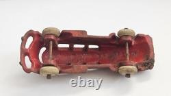 Vintage 1930's Hubley Futuristic Rocket Streamline Bus Red Vtg Rubber Wheels