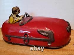 Vintage 1930's Lindstrom Tin Wind Up Skeeter Bug Bumper Car