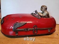 Vintage 1930's Lindstrom Tin Wind Up Skeeter Bug Bumper Car