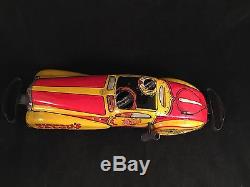 Vintage 1930's Marx Tin Litho Blondie Jalopy Wind Up Toy Car Works N/R