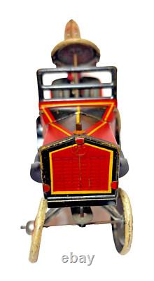 Vintage 1930's Marx Tin Litho No. 7 Coo Coo Car Windup with Driver