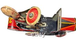 Vintage 1930's Marx Tin Litho No. 7 Coo Coo Car Windup with Driver