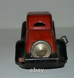 Vintage 1930s Hoge Fire Chief Pressed Steel Wind Up Car