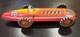 Vintage 1930s MARX Tin Toy Race Car with Windup Key and Original Driver